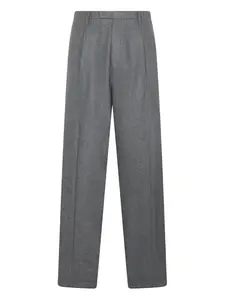 Плиссированные шерстяные брюки Boglioli, серый