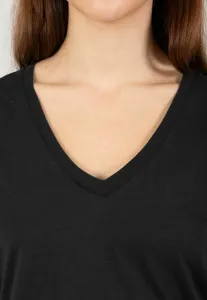 Обычная футболка с v-образным вырезом и сердечком. Coster Copenhagen, Black