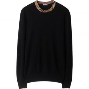 Шерстяной свитер Burberry, черный