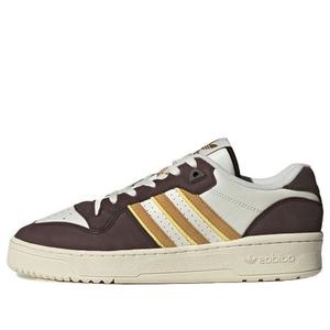 Кроссовки adidas Rivalry Low 'Brown Yellow Beige', коричневый