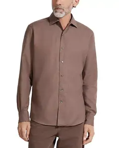 Рубашка Cashco стандартного кроя Zegna, бежевый