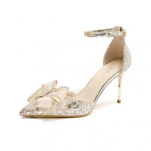 Тонкие туфли высокие туфли 8см женские champagne TAOLEI, Champagne 8Cm