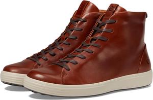 Мужские ботинки ECCO Soft 7 Premier Hi Top, Cognac