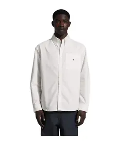 Элегантная оксфордская рубашка лимонного цвета Bram'S Fruit, белый