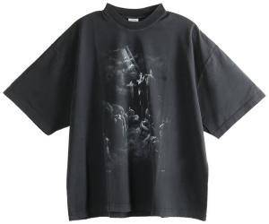 Футболка Vetements Jesus On A Cross Distressed T-Shirt, черный