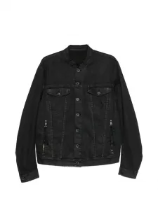 Пиджак-куртка на молнии с пуговицами Masnada, черный