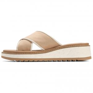 COLE HAAN Женские сандалии-слайдеры с резиновой подошвой, бежевые