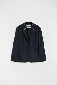 Шерстяной блейзер Jil Sander, зеленый