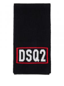 DSQUARED2 KIDS шарф из смесовой шерсти, черный