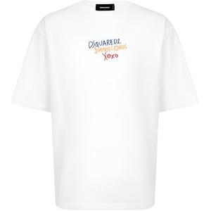 Хлопковая футболка Dsquared 2, белый