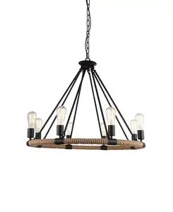 Люстра Ganges на 8 ламп Cwi Lighting, black