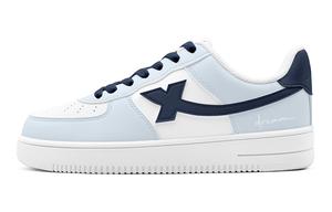 XTEP Кроссовки Air Force One Slip, устойчивые к истиранию, низкие, для скейтбординга, женские, синие