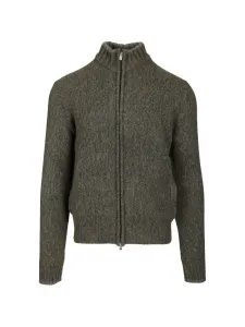 Кардиган на молнии Fedeli, зеленый