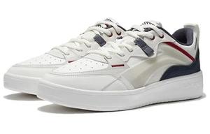 Кроссовки для скейтбординга мужские с низким верхом, белые, песочно-серые / облачно-белые Lining