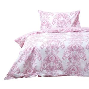 Двустороннее постельное белье Homescapes, 135x200 см, розовый
