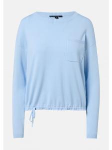 Вязаный свитер цвета 5084_светло-голубой comma