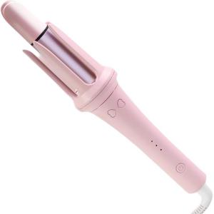 Автоматическая плойка с отрицательными ионами для ухода за волосами 394216 FANZHONG, розовый