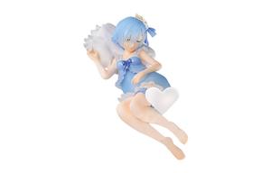 Скульптура Rem Glass Factory Ichiban Kuji Starting From Zero Drowsy Tea Party CAward Closing Eyes Rem масштабная фигура 14см BANPRESTO