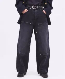 Джинсы Double Knee Baggy Jeans Journal Standard, цвет Black