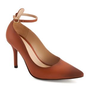 Андреа Туфли на каблуке с ремешком на щиколотке Andrea, коричневый