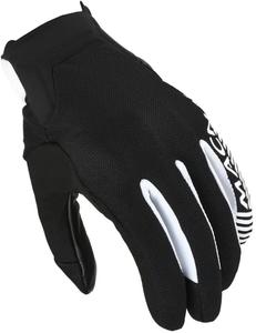 Мотоциклетные перчатки Macna obtain из кожи, Black/White