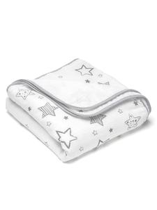 Мягкое муслиновое одеяло, 4 слоя, 120 x 120 см, белого и серого цветов. Makian