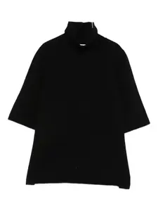 Топ с высоким воротником Alaïa, черный