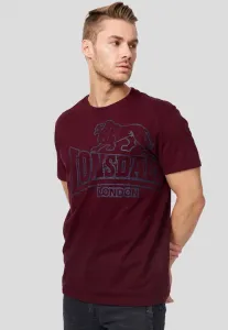 Футболка с принтом normale passform langsett Lonsdale, Vintage Oxblood