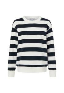 Толстовка Marie Lund Sweatshirt, Marine Weiß/Dark Blue