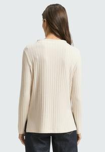 Топ TOM TAILOR COSY MIT STEHKRAGEN, Sand Stone Beige Melange/Sand