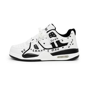 KYMOOU Скользоустойчивые дышащие кеды с амортизацией унисекс бело-черные, цвет White Black