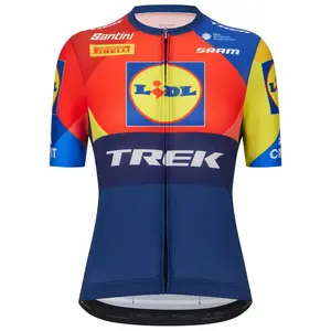 Джерси Santini LIDL-Trek 2025 short sleeve, мультиколор