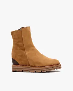 Женские ботинки на платформе и с внутренней танкеткой Weekend by Pedro Miralles, коричневый