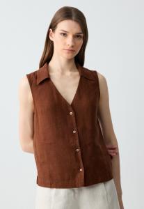 Блузка на пуговицах SLEEVELESS - Top Jimmy Key, цвет Biiter Brown