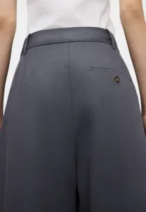 Прямые плиссированные брюки Adolfo Dominguez, Dark Grey