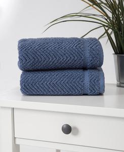 Набор из 2 полотенец для рук Maui OZAN PREMIUM HOME, цвет midnight blue