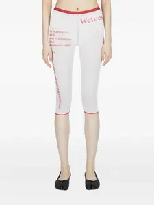 Шорты с надписью "Wet Script" Di Petsa, белый