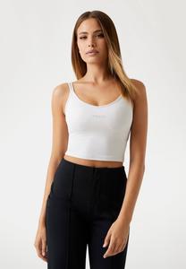 Топ Guess CROPPED ACTIVE TANK, Creme/Beige
