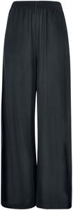 Брюки из ткани Urban Classics Ladies Wide Leg Viscose Pants, черный
