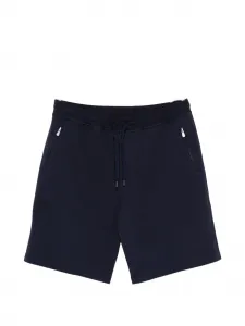 Шорты на молнии с кулиской Brunello Cucinelli, синий