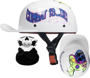 Шлем-кепка YEATLM R03, белый / синий