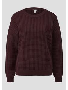 QS Вязаный свитер цвета 4925_баклажан