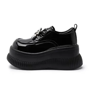 Лоферы женские 8,5 см Milan love song, Black