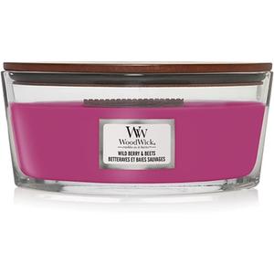 Эллиптическая ароматическая свеча с потрескивающим фитилем | Лесные ягоды и свекла Woodwick