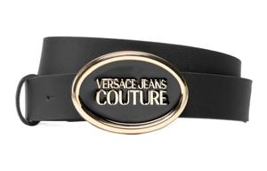 VERSACE JEANS COUTURE Кожаный ремень унисекс, Black