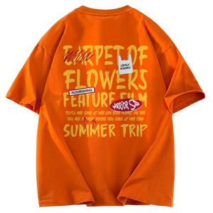 Футболка Unisex Crew Neck Moderate Heavyweight WARRIOR, оранжевый (heavyweight and 100% cotton)