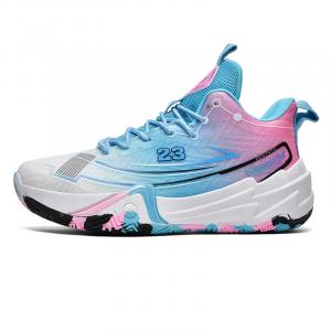 Детские баскетбольные кроссовки для подростков Kuding, белый/розовый