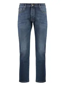 Джинсы с видимыми швами Moorer, синий