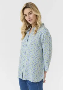 Блузка на пуговицах Cream, Blue Yellow Small Floral