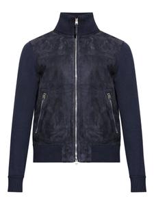 Утепленная куртка-бомбер TOM FORD с застежкой-молнией спереди, синий